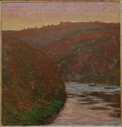 Creuse, Sunset by Claude Monet